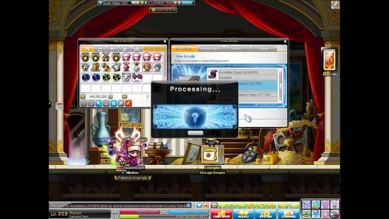 MapleStory Accessory Scrolling YouTube