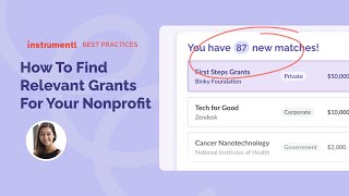 How To Find Relevant Grants For Your Nonprofit | Instrumentl Best Practices
