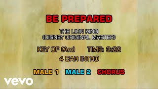 The lion king (disney original master) - be prepared (karaoke)