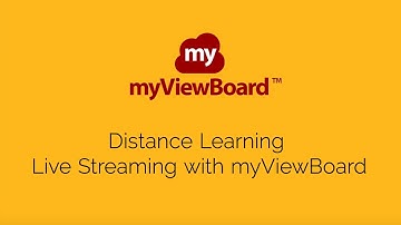Distance Learning   Live Streaming with myViewBoard Overview