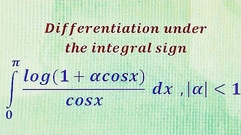 How to evaluate integrals by method of Differentiation under the integral sign - Leibnitz Rule