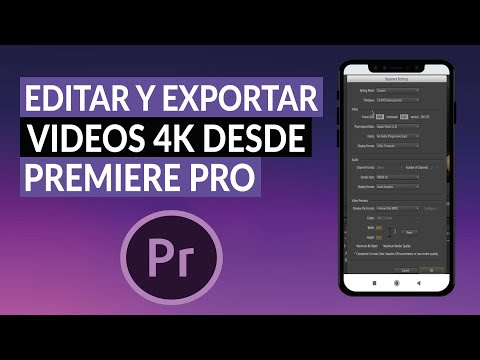 ¿Cómo editar y exportar videos en 4k para YouTube desde PREMIERE PRO?