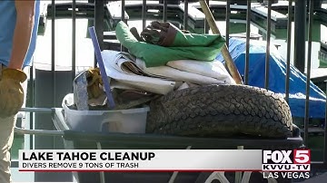 Efforts underway to clean up tons of trash under Lake Tahoe