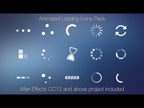 Animated Loading Icons (After Effects template) - YouTube