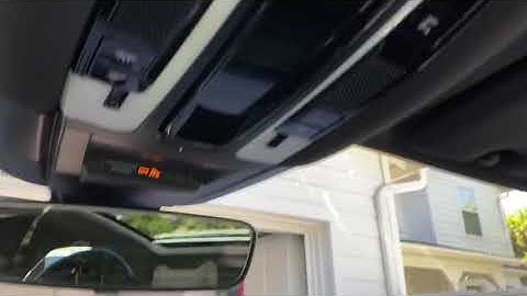 How to pair a garage door opener to the HomeLink system in a 2020 Porsche Cayenne