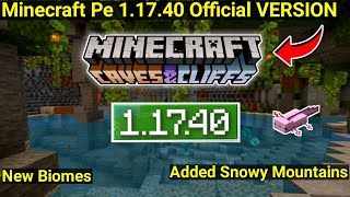 SAIU ATUALIZAÇÃO MINECRAFT PE 1.17.40 OFICIAL CAVE & CLIFS - Minecraft  Bedrock Mcpe 