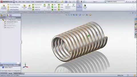Springs in Solidworks: Extend and Compress