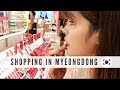 Shopping in Myeongdong + Makeup + Food | Myeongdong Vlog | Makeup Haul