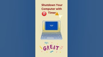 Shutdown your Computer with timer | How to create shutdown timer in Windows 10/11?
