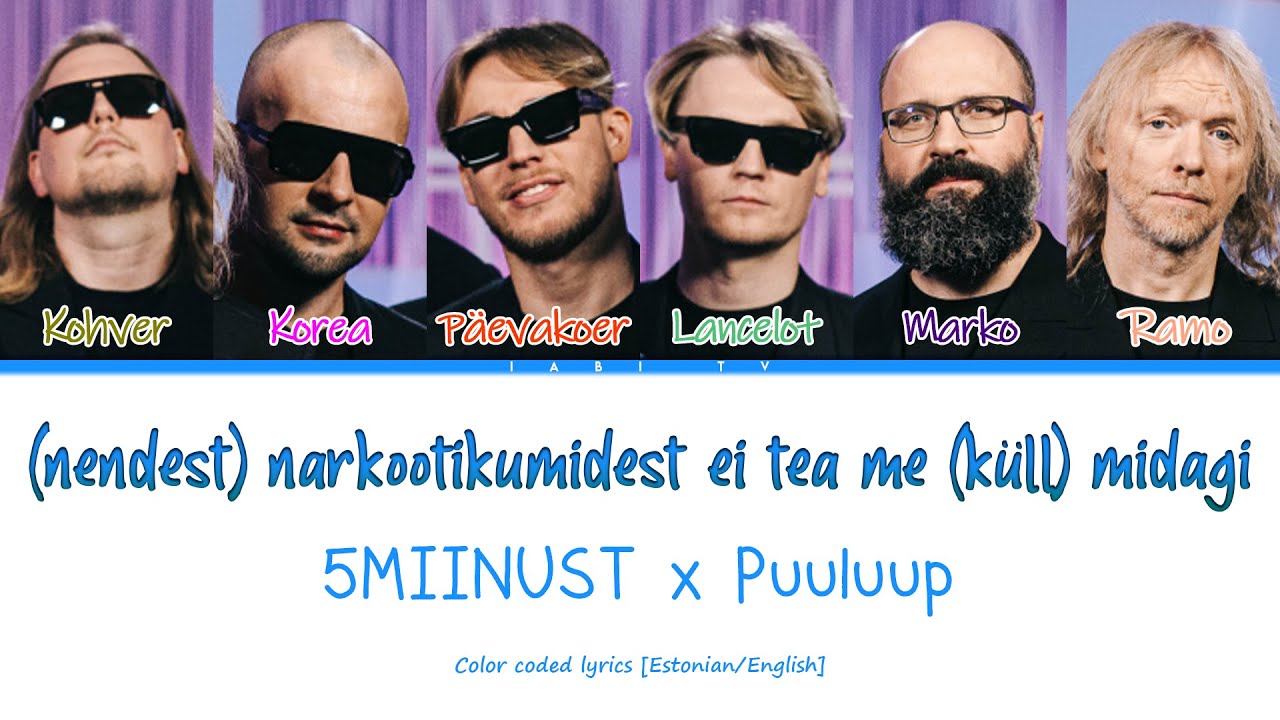 5MIINUST x Puuluup - (nendest) narkootikumidest ei tea me (küll) midagi (Acoustic version) | Estonia