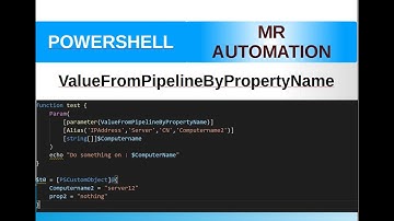 PowerShell S2E17 (ValueFromPipelineByPropertyName)