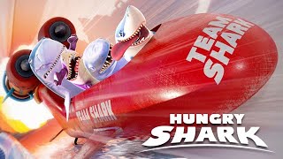 Hungry Shark Evolution vs World - Bobsledding Sharks