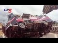 Volvo bus, caught in rain waters,  brought out with cranes