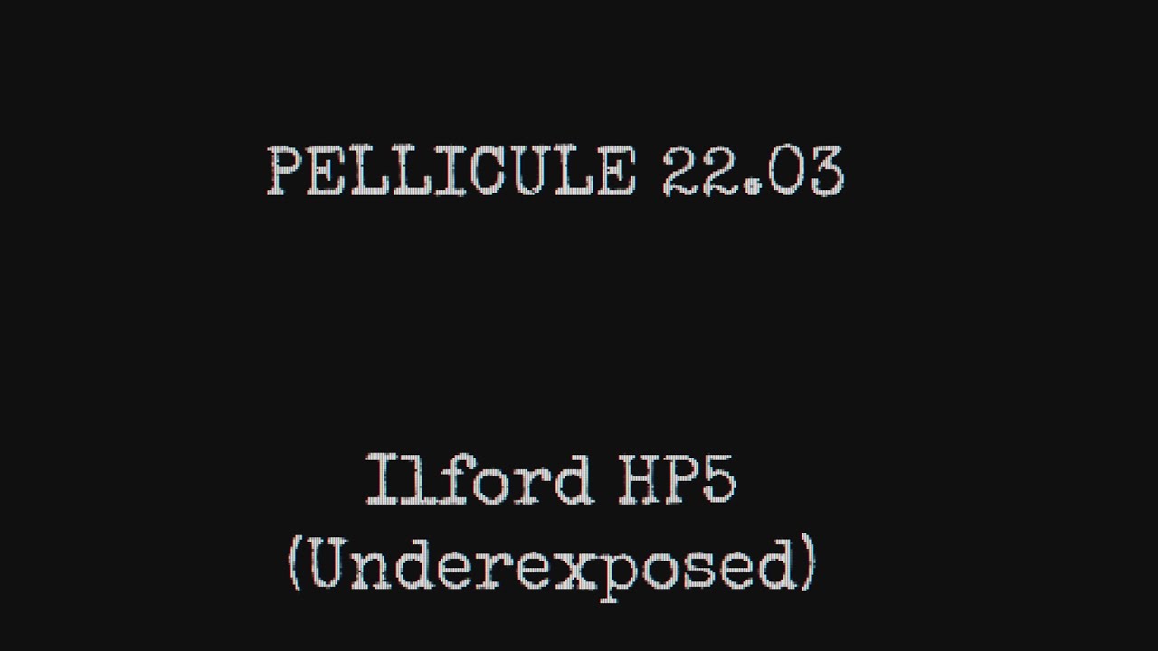 Pellicule 22.03 Ilford hp5