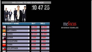 Exchange Rate Display Software