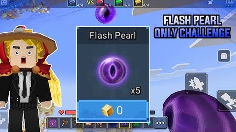 Flash Pearl Only Challenge🔥In Bedwars!!🙀 [Blockman Go]
