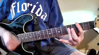 Evil Ways - Carlos Santana - quick Gm7 - C rhythm guitar strum pattern example