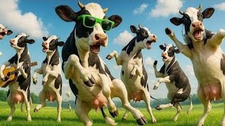 Tame Cow Shaking Head f in Grass Field 🌿 Very Funny, Make Day Cheerful | কোরবানির গরুর গান |