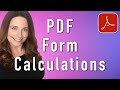 Create PDF Forms With Calculations in Adobe Acrobat - Create PDF Invoice from Excel