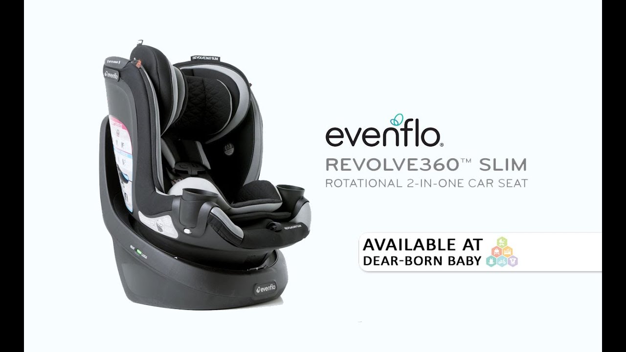 Evenflo GOLD Revolve360 Slim 2-In-1 Rotational Convertible Car Seat -  Available at Dear-Born Baby