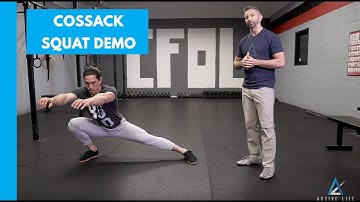 Cossack Squat Movement Demo