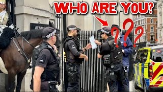 PROTOCOL: 🚨Police Swiftly Intervenes with the Mysterious Man at Horse Guards PROTOCOL: 🚨Police Swiftly Intervenes with the Mysterious Man at Horse Guards