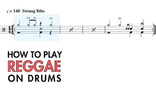 How To Play Reggae On Drums - 7 Beats & Fills 🥁🎵