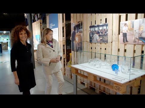 La Real Fábrica de Cristales expone en el Museo de la Energía su historia y la artesanía del vidrio