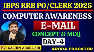 E-Mail | IBPS RRB PO/Clerk Computer Awareness 2025 | SSC CGL Computer | Computer By Sachin Sir | screenshot 5