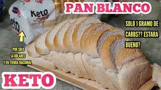 PAN KETO - 1 CARBOHIDRATO POR REBANADA  COSTCO Keto Bread - 1 Carb  / Low Carb / Low Calorie