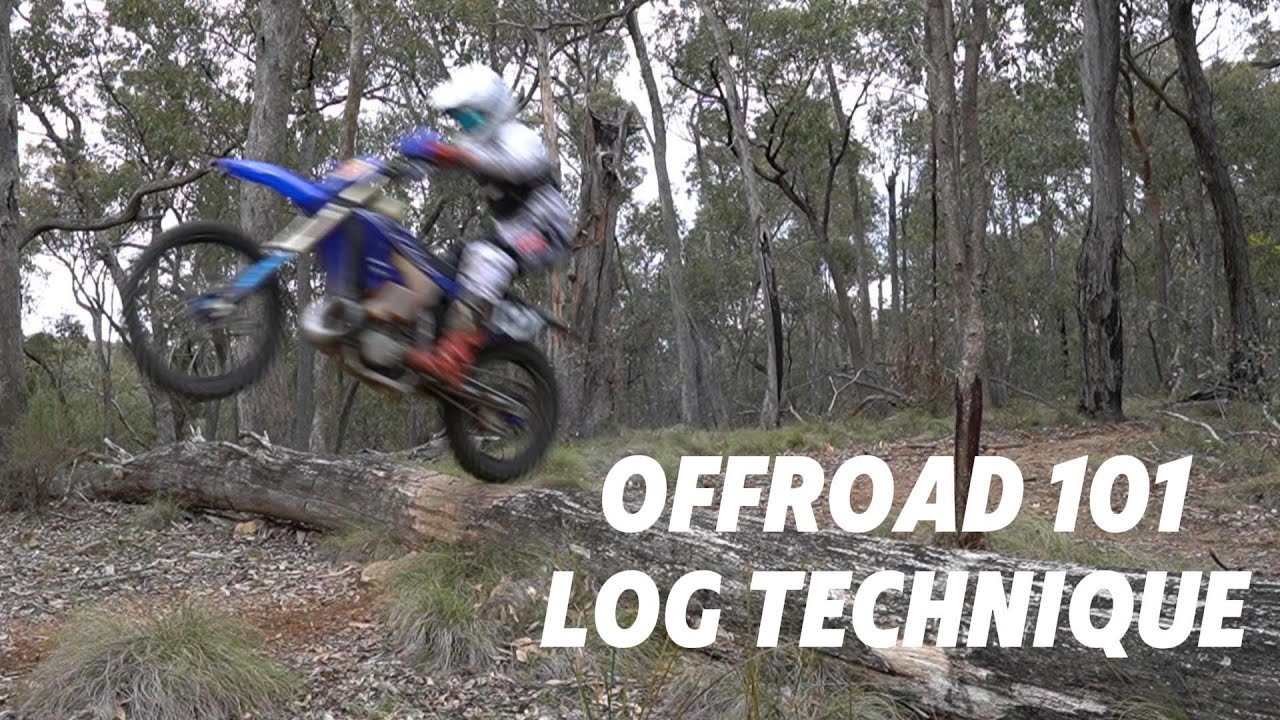 Как преодолеть бревно на мотоцикле для мотокросса