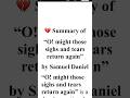 O Might those sighs and tears return again Summary