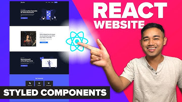 React Website Using Styled Components - Beginner React JS Project Fully Responsive