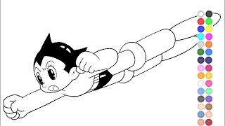 Astro Boy Coloring Pages For Kids - Astro Boy Coloring Pages