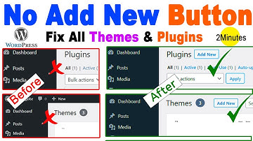 No Add New Plugin / Theme Button in WordPress? Here