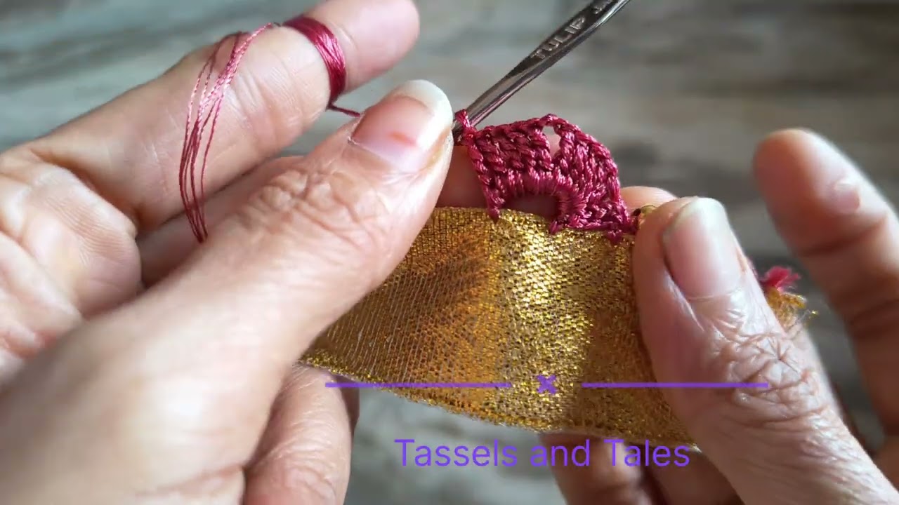   ಸೀರೆ ಕುಚ್ಚು single step easy crochet kuchu design#viral#new#crochet#kuchu#beginners#beautiful #