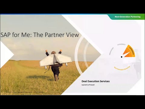 SAP for Me The Partner View Deal Execution Services Update