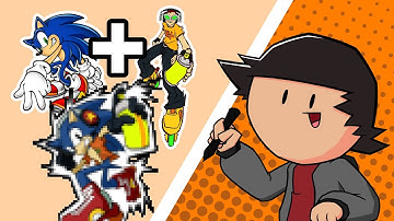 Drawing Sonic in Different Sega Art Styles - DanSpex