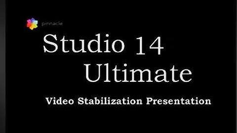 Pinnacle Studio 14  Stabilizing Video