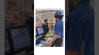 This is why we got self checkout 😂😂😂 #ohlawdchallenge #cashiers #fails #fail #shorts #cleaning