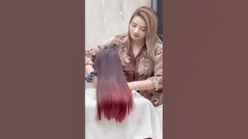 Red wine colour by zoyamakeovers 👀❤️ #hair #haircolor #redwine #colors