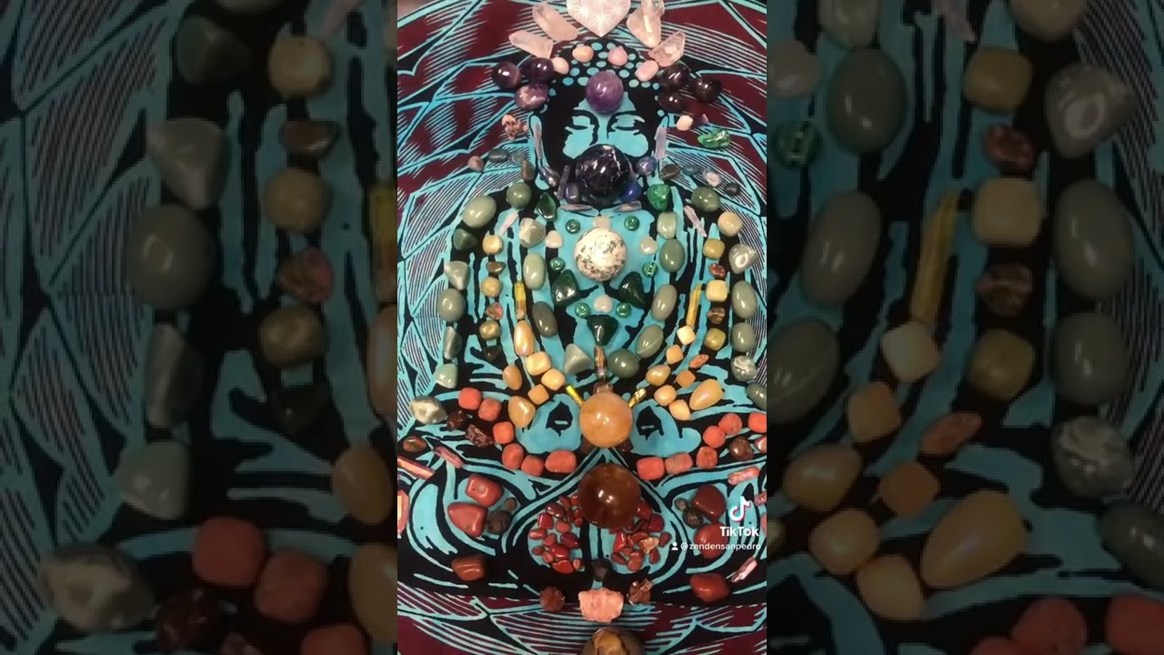 Crystal grid for full body chakra alignment