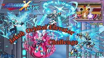 Jakob Orbital Elevator (Challenge) Level 21 - 36 | Mega Man X DiVE