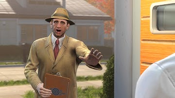 Fallout 4 - Prologue: Vault Tec Rep Intro "Pre Selected for Vault 111" Sole Survivor Dialogue Tree