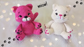 Descubra como criar aconchegantes amigos felinos em crochê | Gatinho amigurumi 🐈