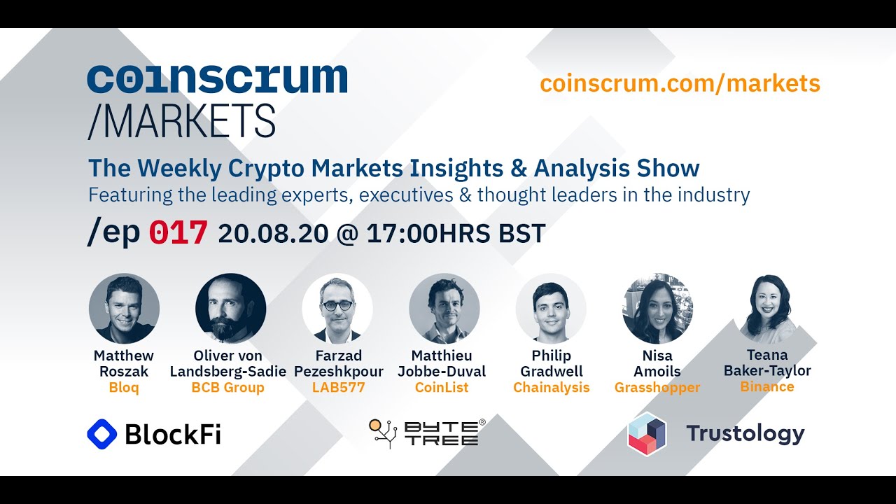 Bloq, LAB577 & BCB Group on EP017 Coinscrum Markets Crypto Podcast