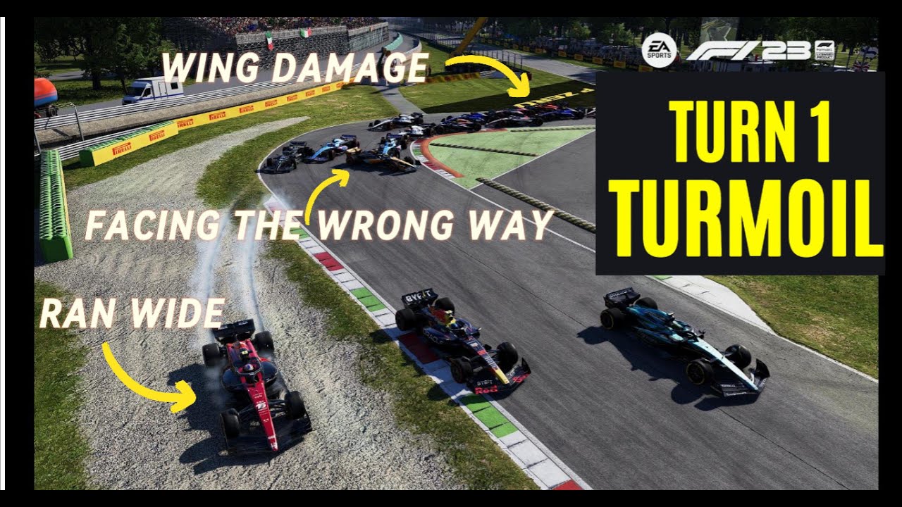 TURN 1 TURMOIL! F1 23 Firefly Racing League | Season 2: Italy (Monza)