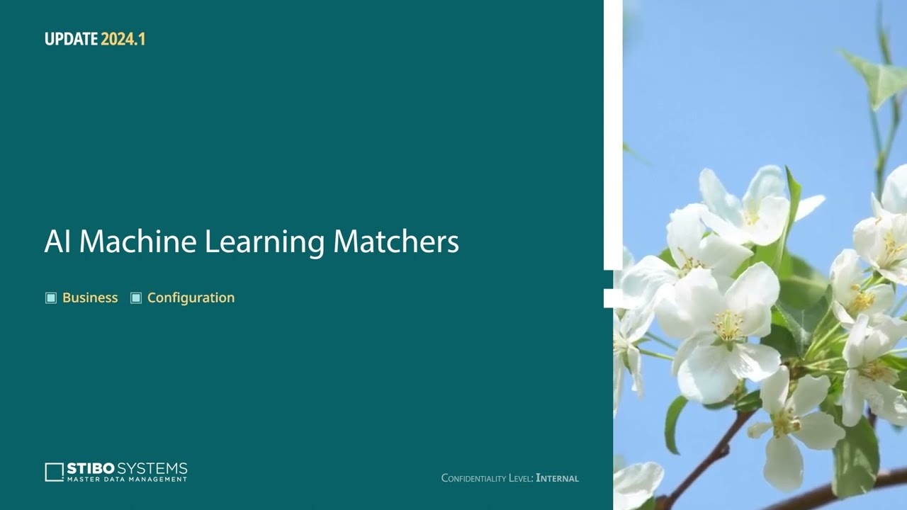 Stibo Systems MDM 2024.1:  Boost Matching Accuracy with AI-Powered Machine Learning