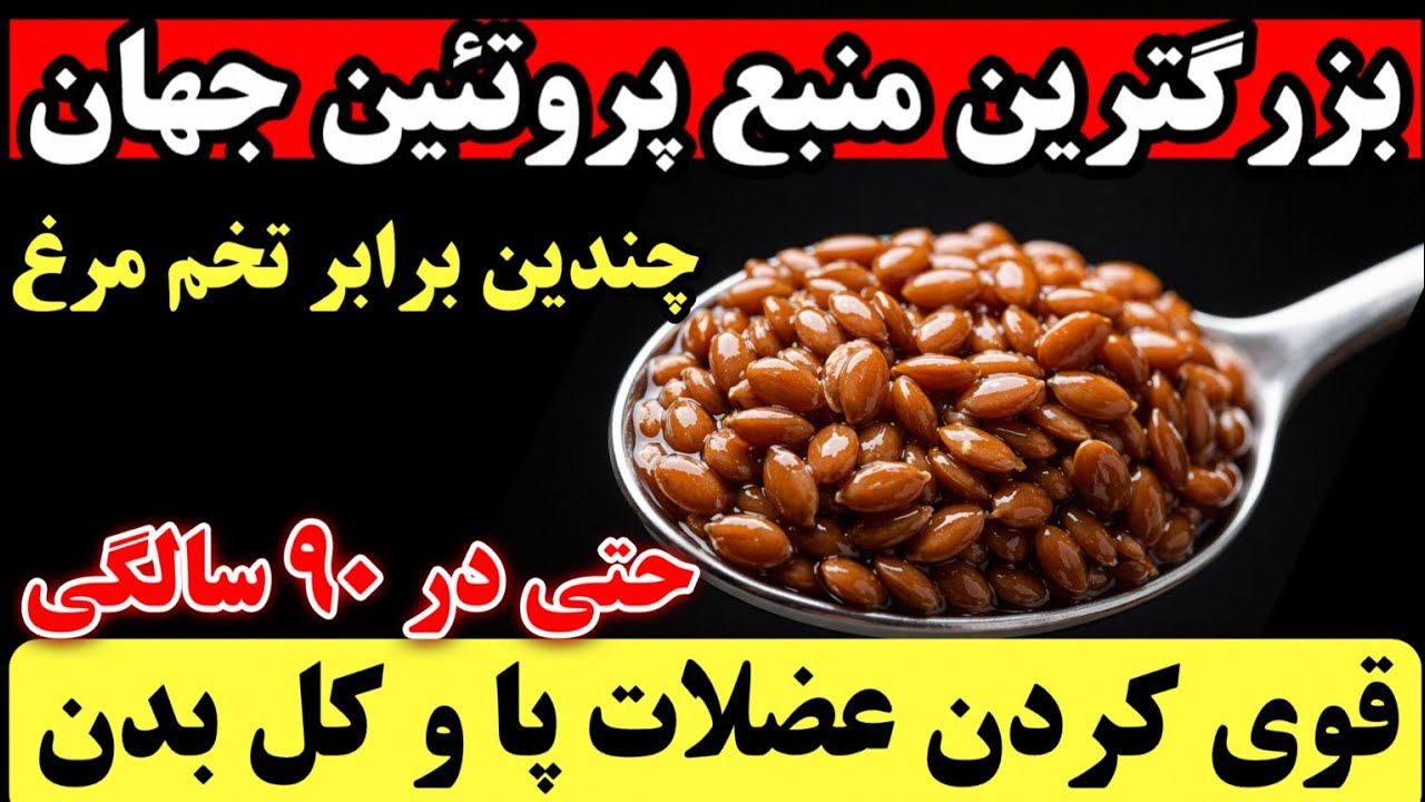 عضله سازی بعد از ۵۰ سالگی: پروتئین این دانه ۱۰۰۰۰۰۰ برابر بهتر از تخم مرغ است! 
