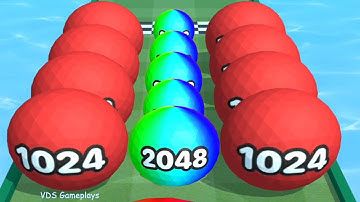 2048 Golf Ball Runner!  Ball Run Game Levels (81-90) Android iOS Gameplay